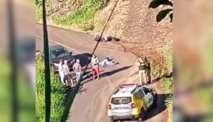 Matelândia:  Motociclista morre depois de bater contra um carro na zona rural - Guia Medianeira